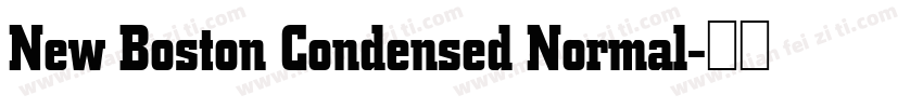 New Boston Condensed Normal字体转换